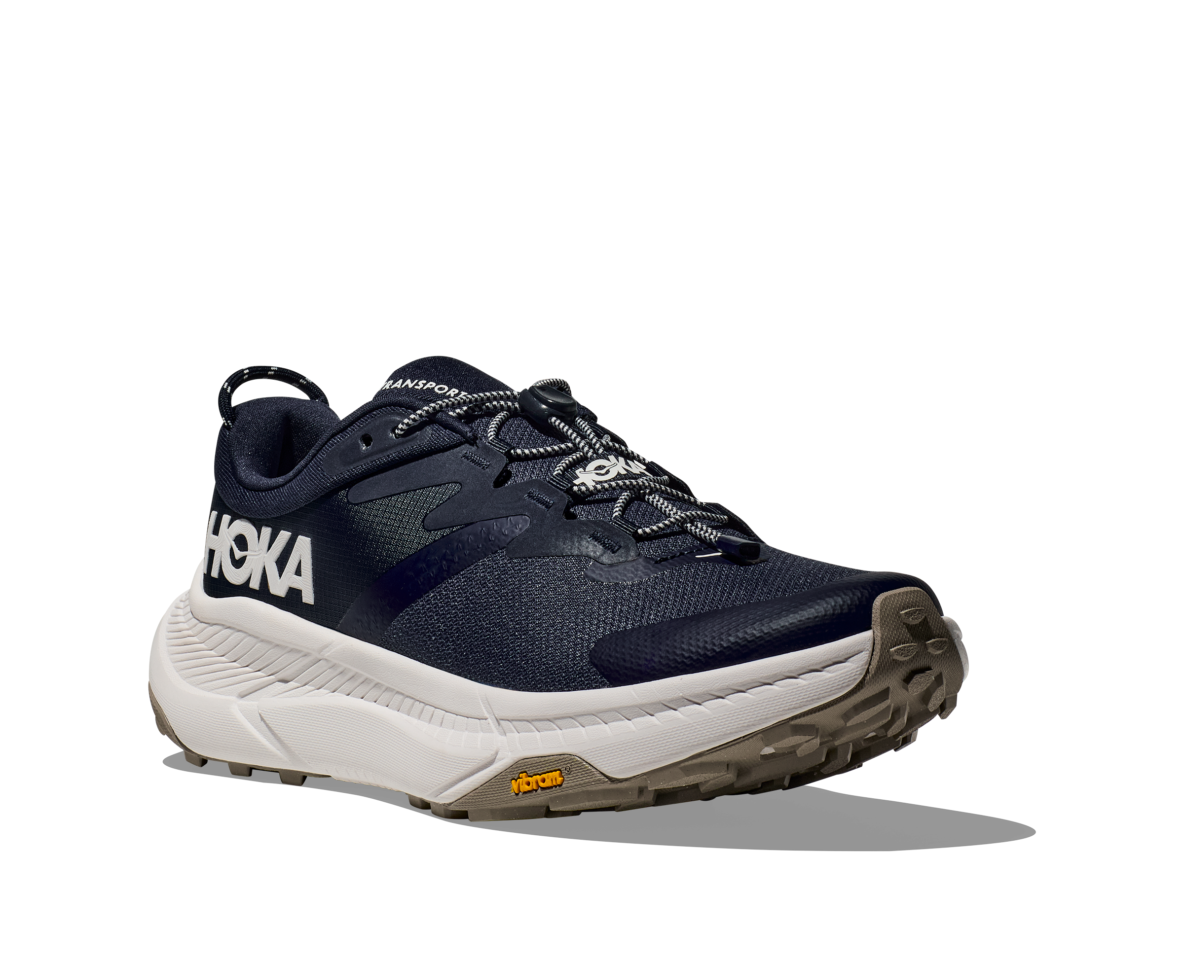 国内配送 HOKA ONEONE TRANSPORT VARSITY NAVY/WHITE Men's Hoka Transport Varsity Navy/White Mesh – Footwear etc.