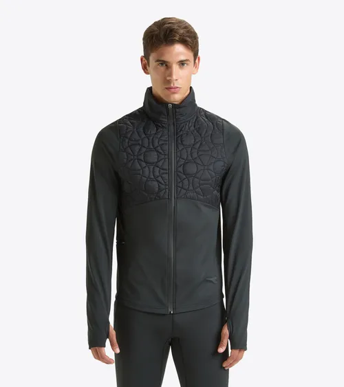Diadora■Running Woven Light Jacket■送料込 Diadora Men's RUN JACKET WINTER PROTECTION Black