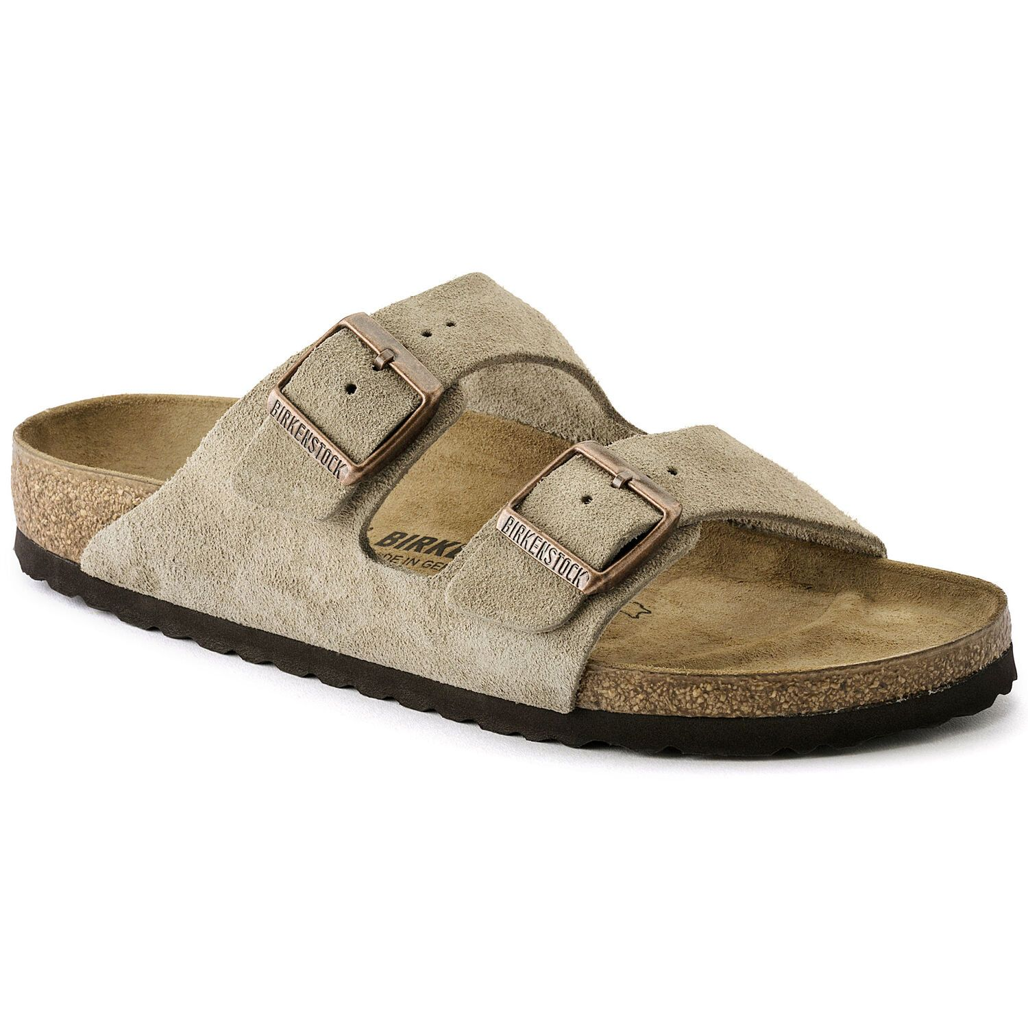 Birkenstock Arizona Slide in outlet Gold Suede